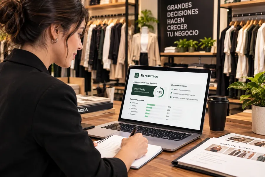 Mockup del material: Diagnóstico de tu tienda